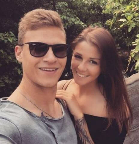 The romantic couple Lina Meyer and Joshua Kimmich.